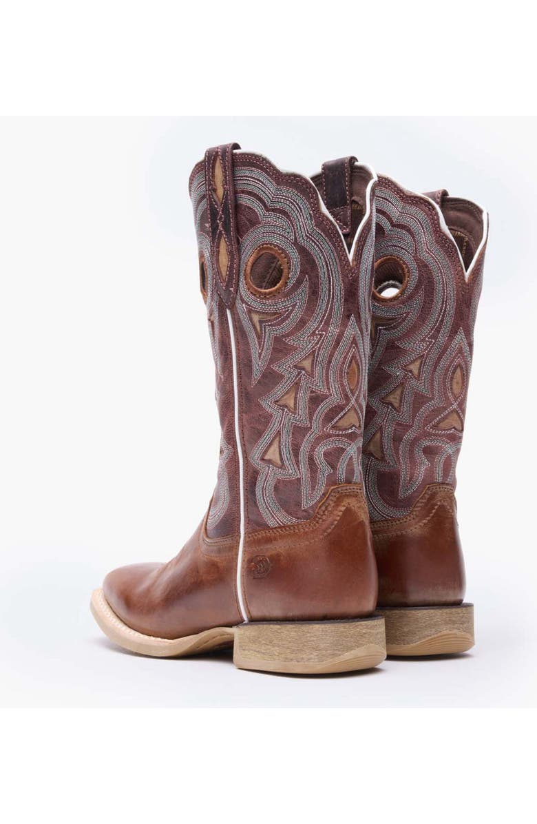 DURANGO Women's Burnished Rose Western Boot, Alternate, color, Dusty Brown Sky Blue