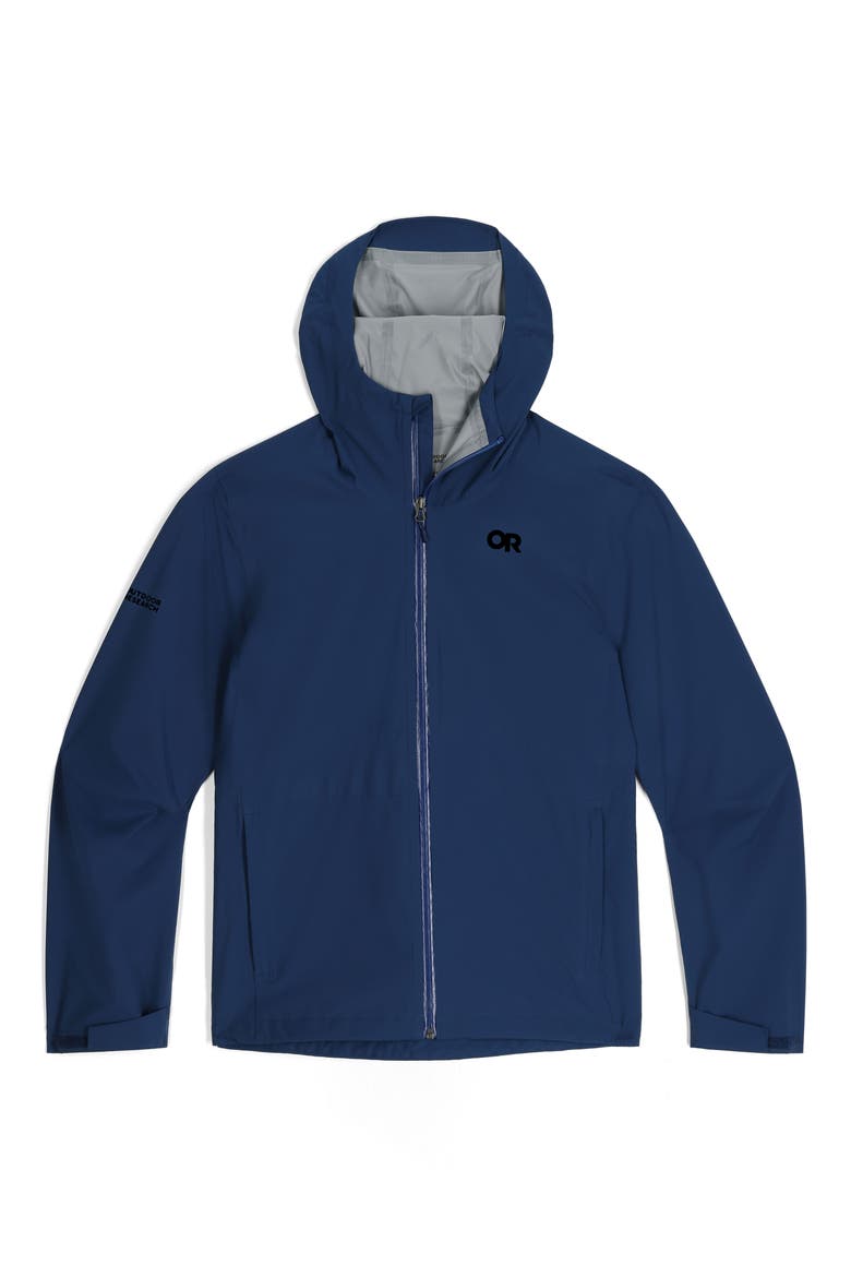 Stratoburst Packable Rain Jacket, Alternate, color, SOLID CENOTE