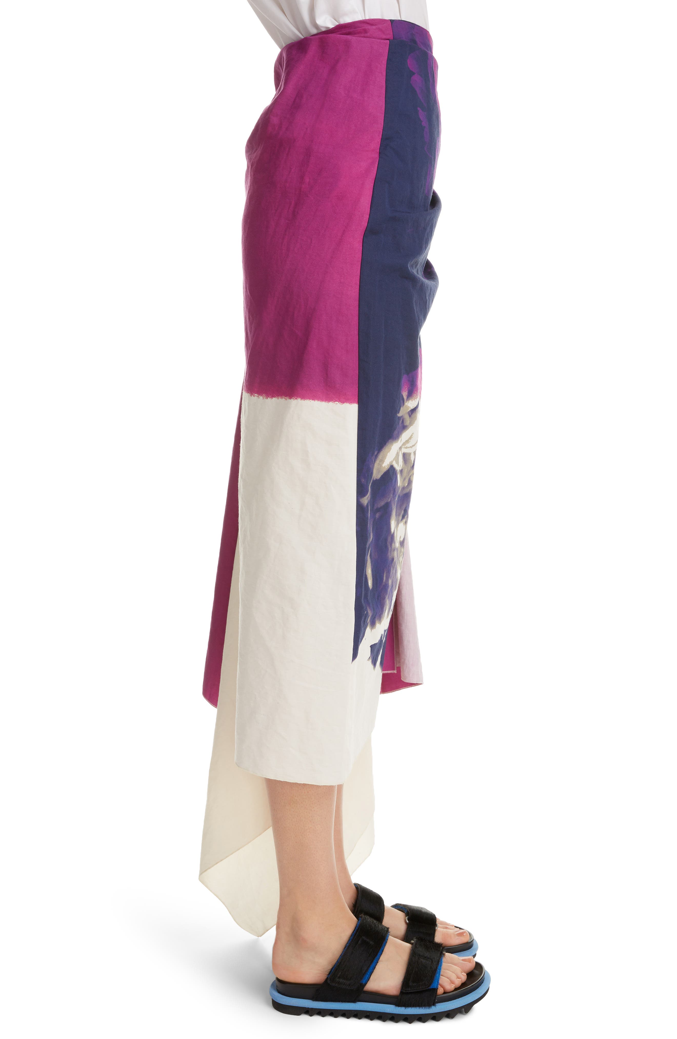 Dries Van Noten Savin Floral Print Asymmetrical Skirt (Women) | Nordstrom