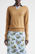 Emilia Wickstead James Contrast Wool Polo Sweater