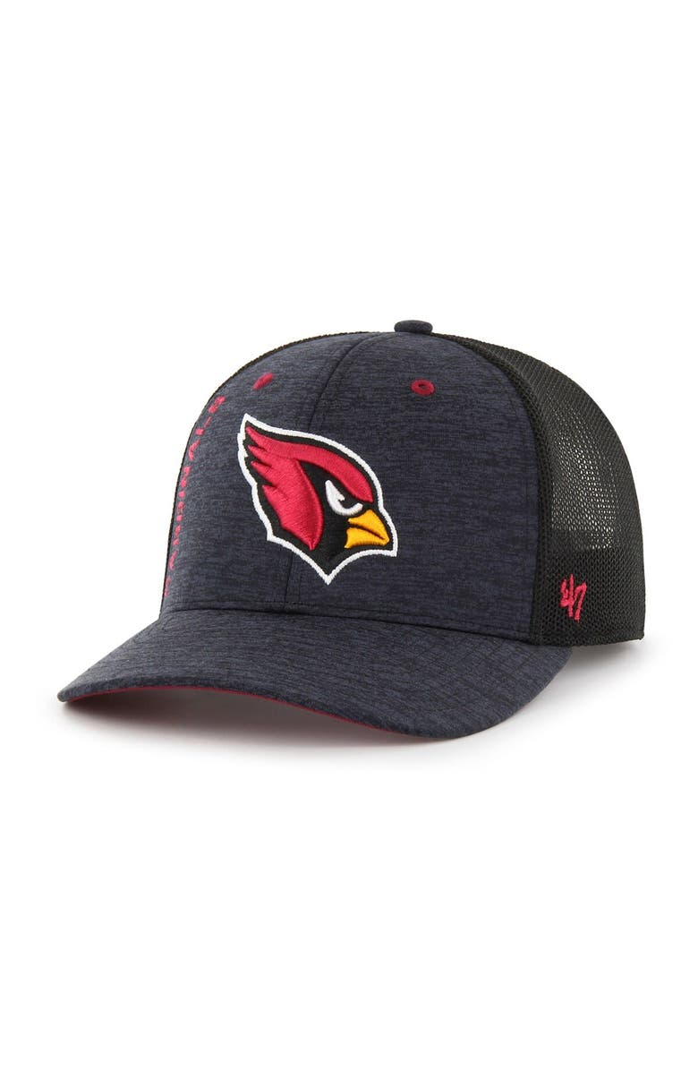 '47 Men's '47 Black Arizona Cardinals Pixelation Trophy Flex Hat, Alternate, color,
