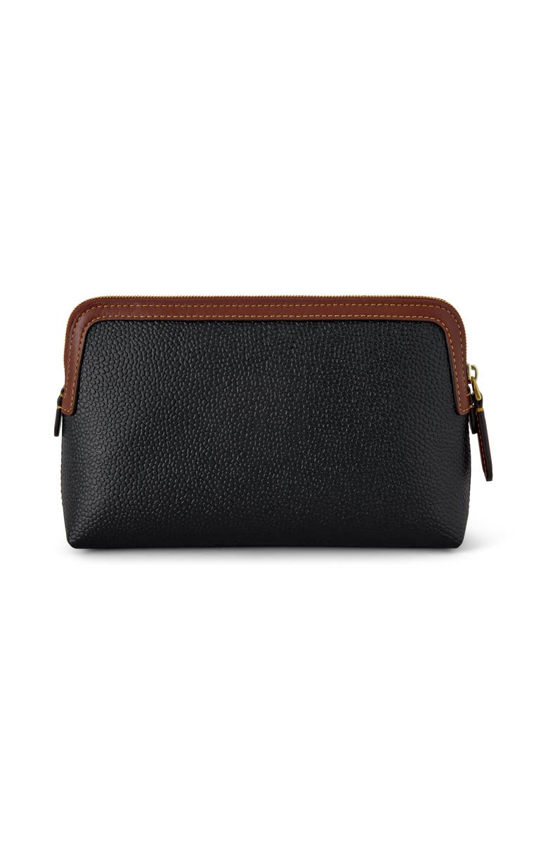 Mulberry Small Leather Cosmetic Pouch, Alternate, color, Black-Cognac