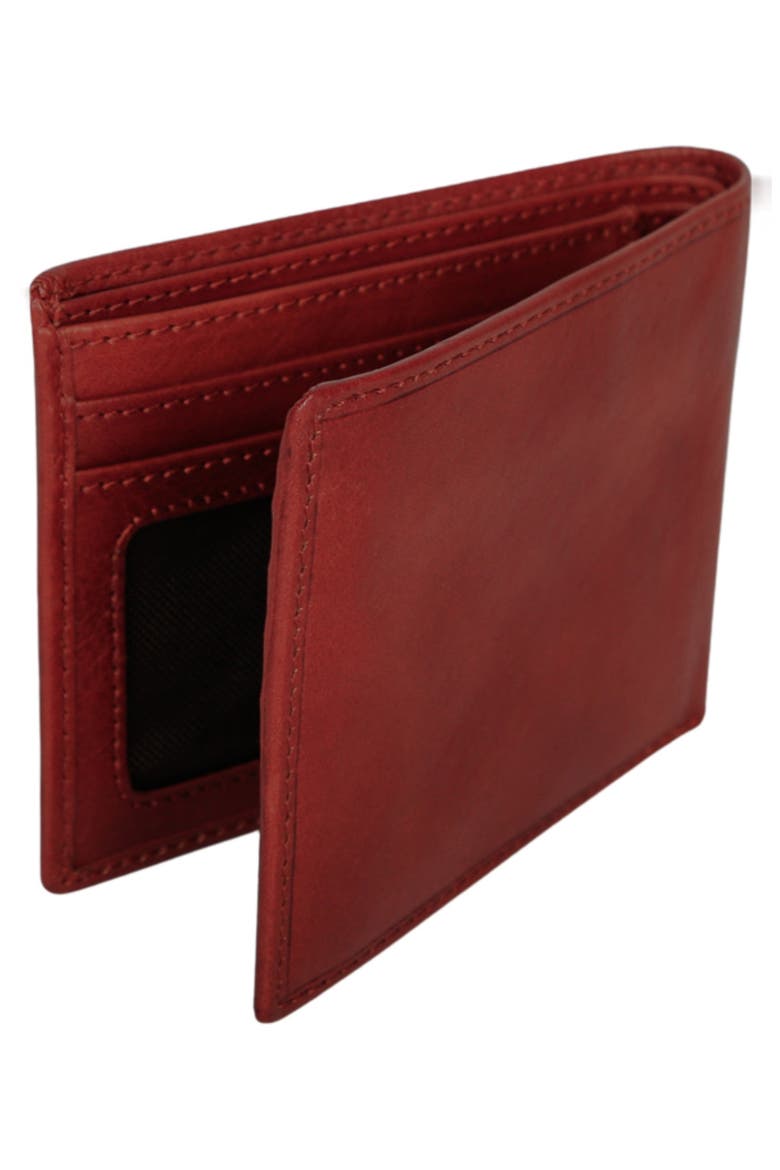 RFID Secure Leather Bifold Wallet, Alternate, color, COGNAC
