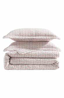 Laura Ashley Marta Floral Stripe 3-Piece King Quilt & Sham Set