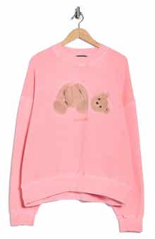 Palm Angels Bear Cotton Blend Sweatshirt