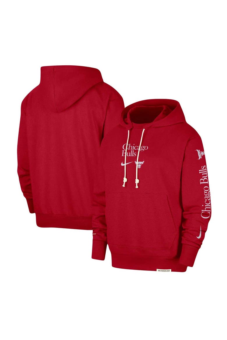 Men's Nike Red Chicago Bulls Authentic Performance Pullover Hoodie, Alternate, color, Red