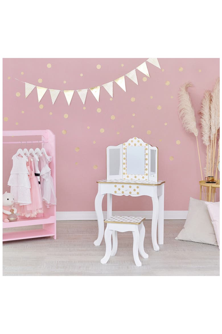 Fantasy Fields Toy Clothing Rack with Storage, Alternate, color, PINK