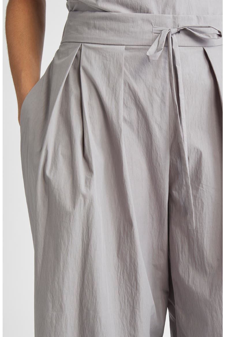 Dean Tie Waist Ankle Wide Leg Pants, Alternate, color, TITANIUM