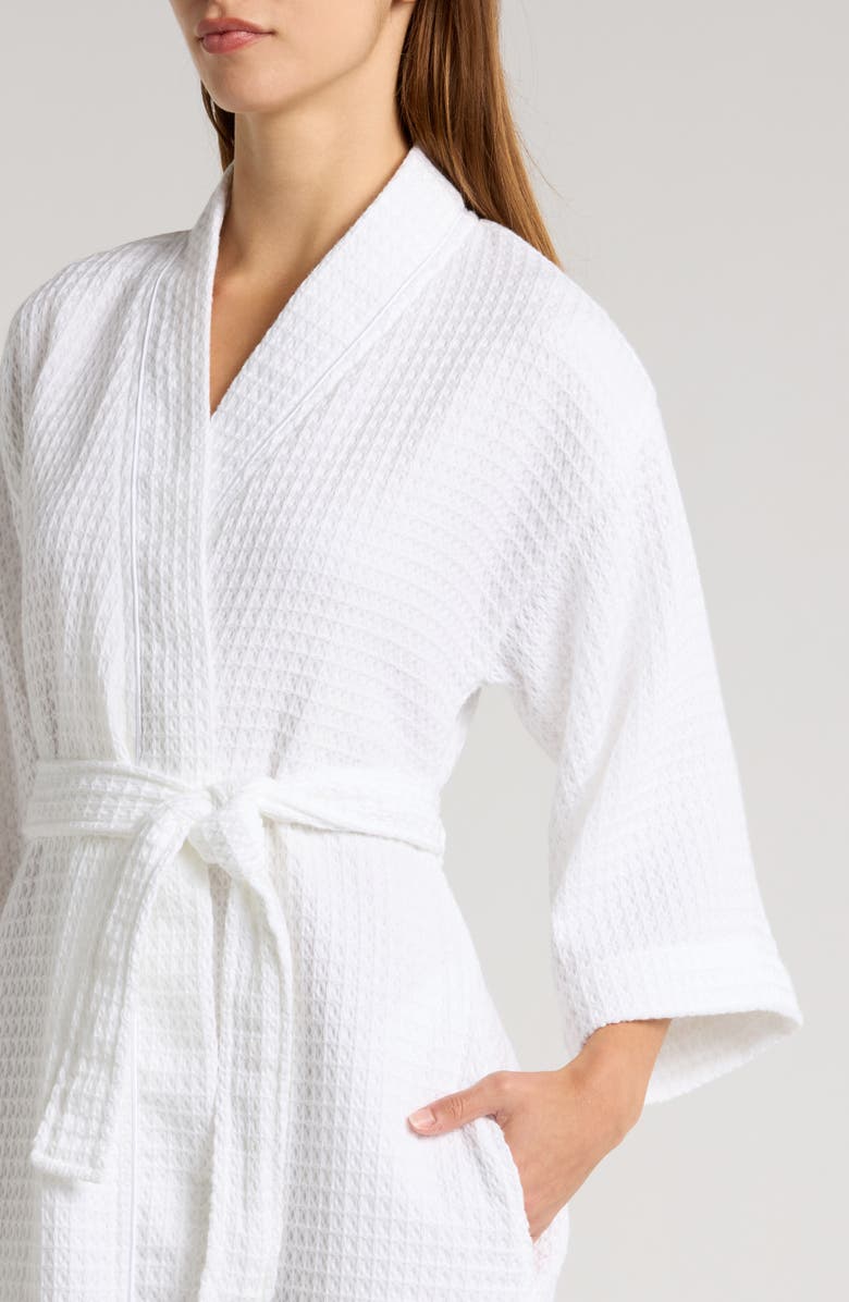 Nordstrom Women's Everyday Waffle Robe, Alternate, color, White
