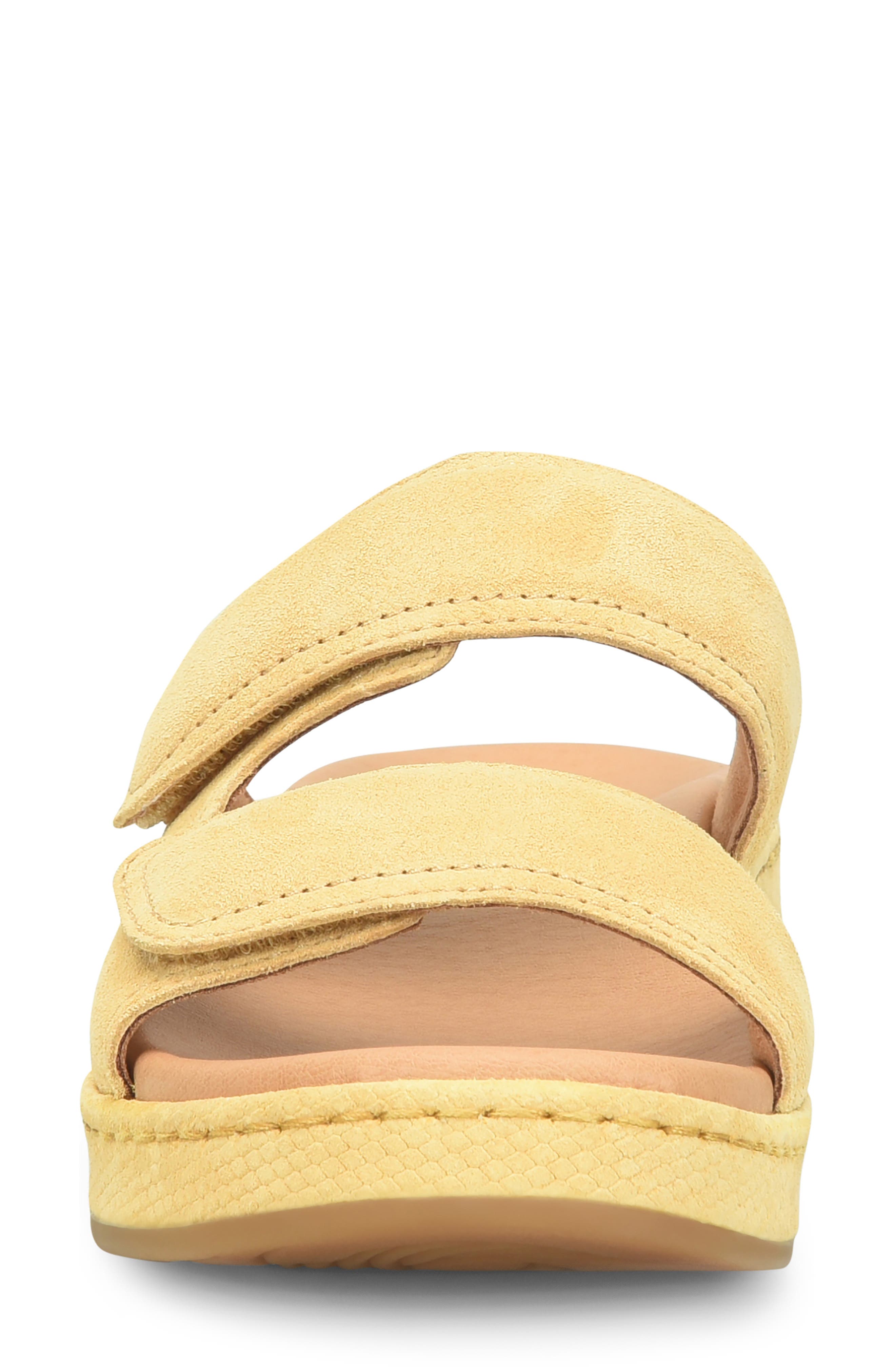 Vivian Platform Sandal, Alternate, color, YELLOW SUEDE