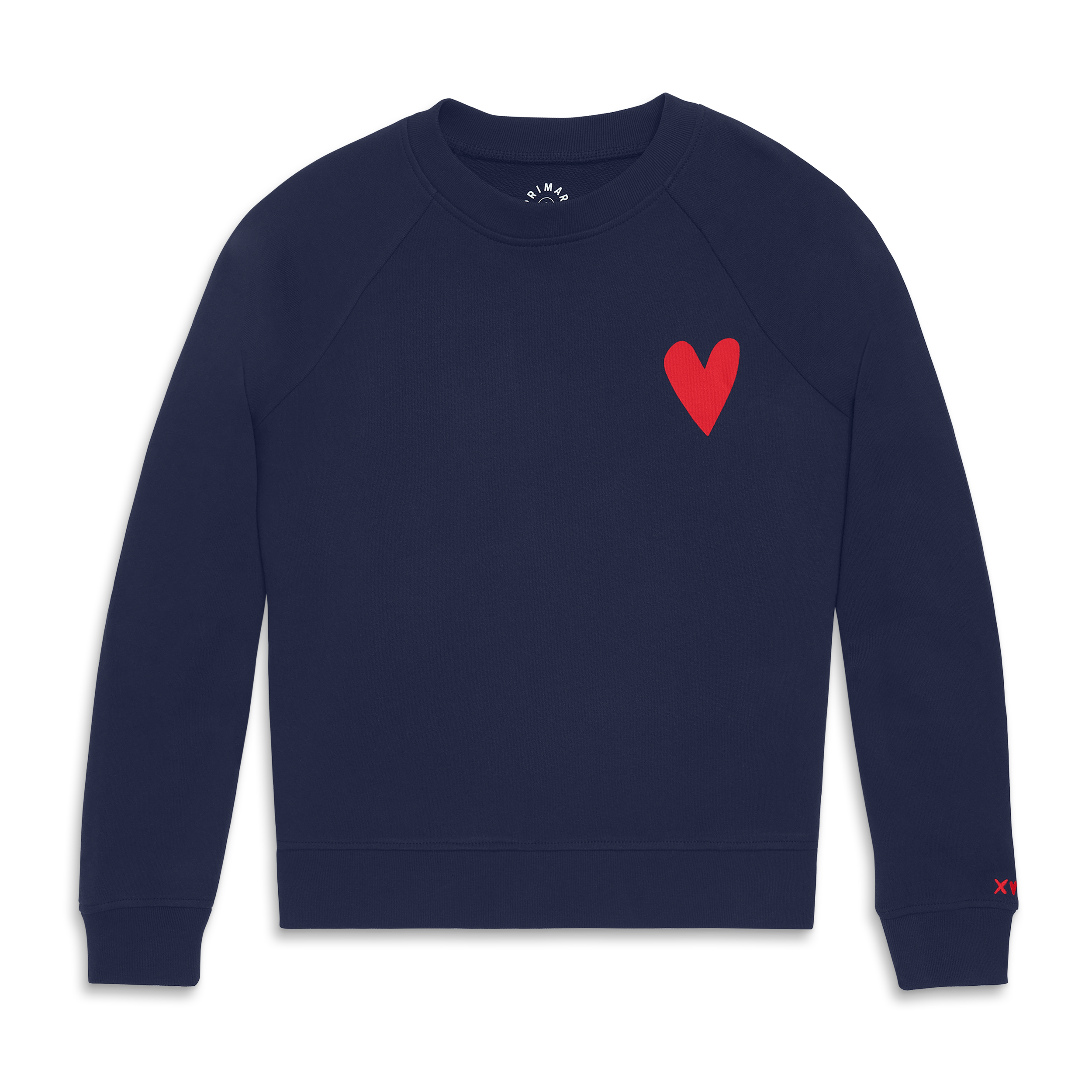 Primary Adult Heart Sweatshirt In Brown