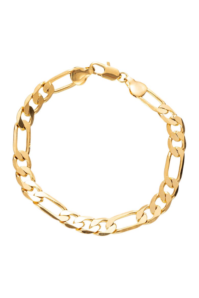 Matthew Cuban Link Titanium Single Strand Bracelet, Main, color, GOLD