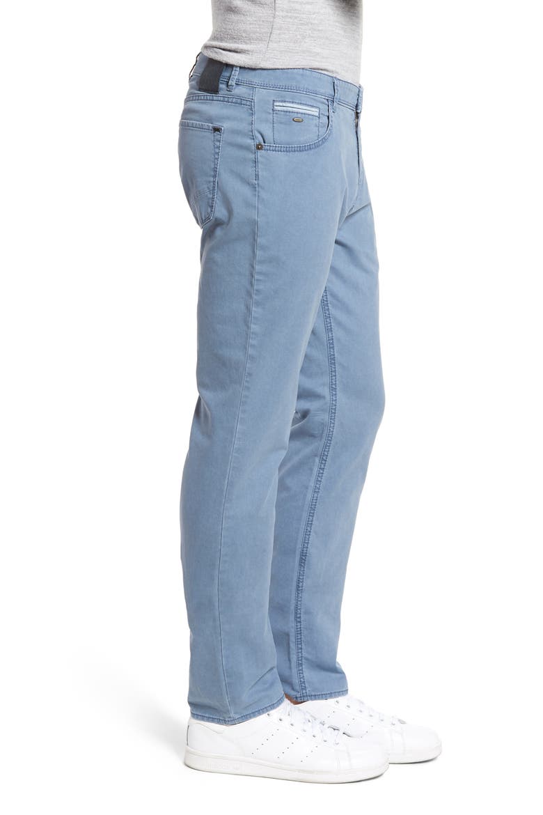 Chuck Flat Front Stretch Cotton Pants, Alternate, color, SKY BLUE