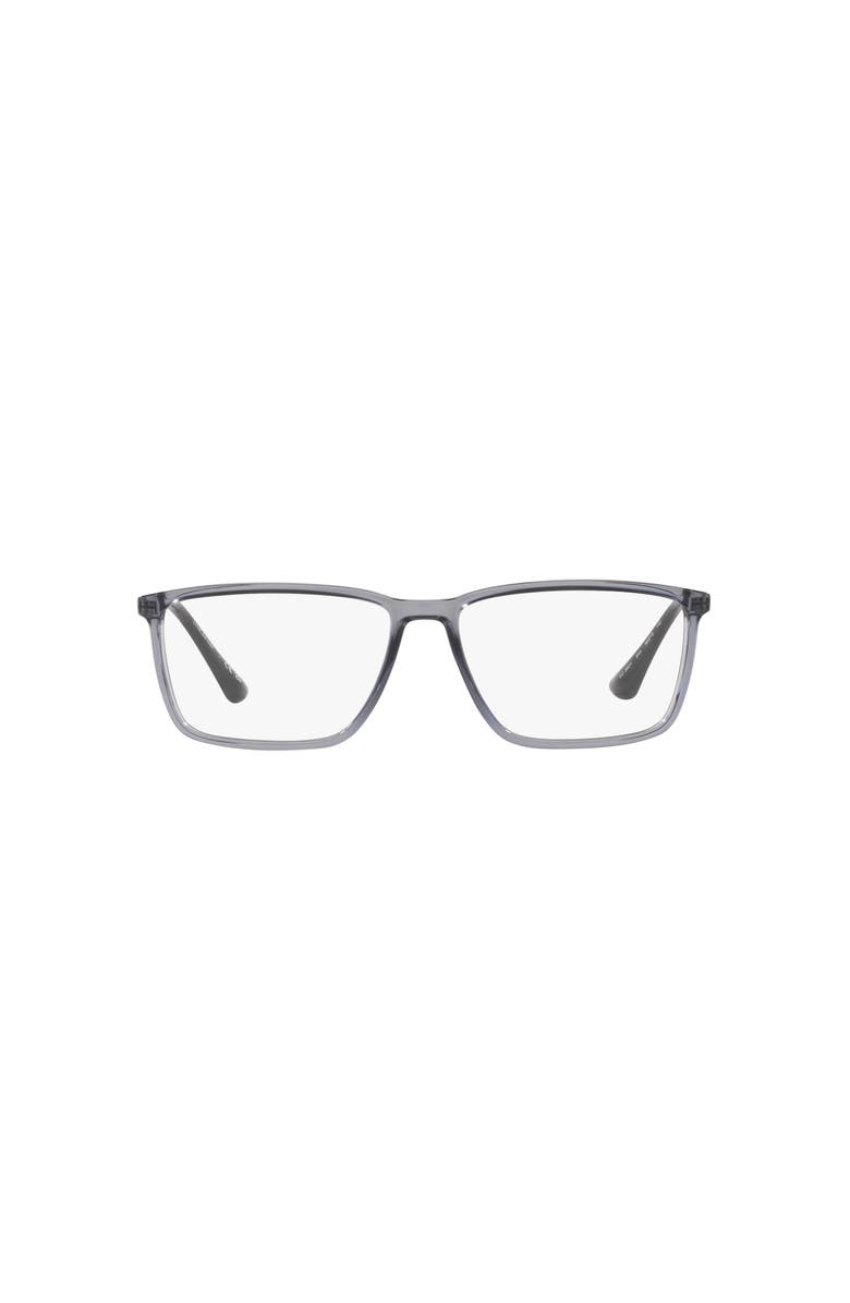 Lenscrafters 58mm Rectangle optical glasses, Alternate, color, Grey