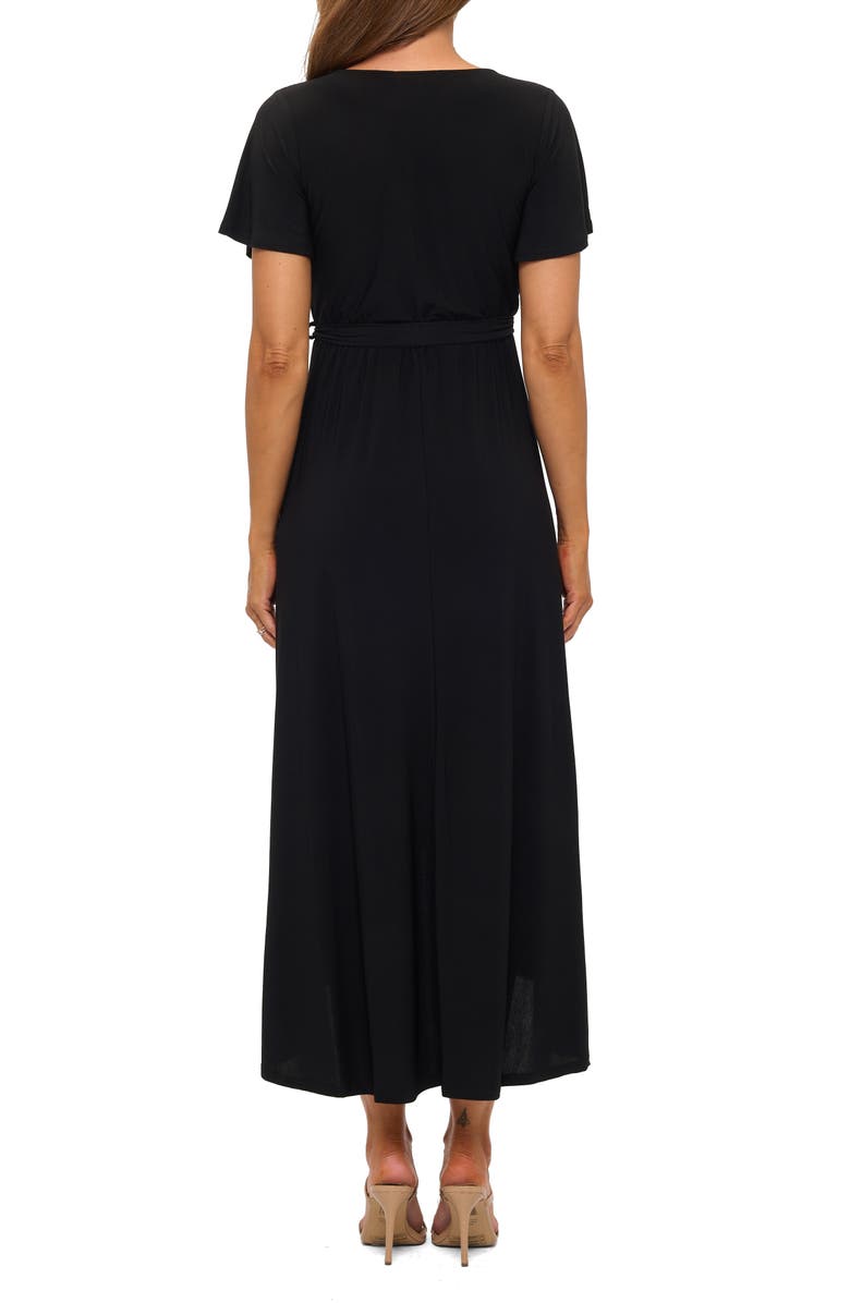 WEST K Flutter Sleeve High/Low Wrap Dress, Alternate, color, 