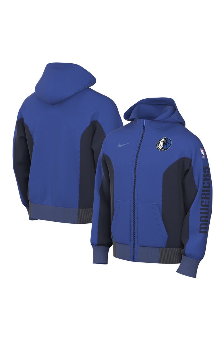 Nike Men's Nike Blue Dallas Mavericks 2023/24 Authentic Showtime Full-Zip Hoodie, Main, color, Blue