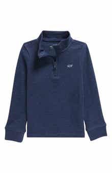 Kids' Saltwater Stripe Quarter Zip Sweatshirt