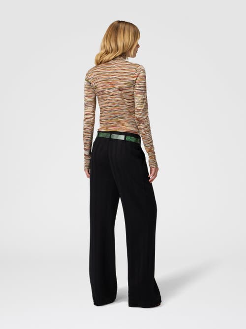 Missoni High-neck Sweater In Flame Smooth Knit In Multi