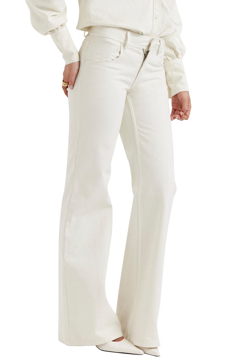 Marli Wide Leg Jeans, Alternate, color, IVORY