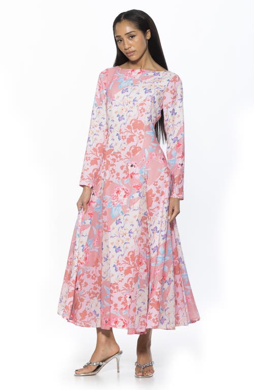 Alexia Admor Elodie Floral Long Sleeve Maxi Dress In Multi