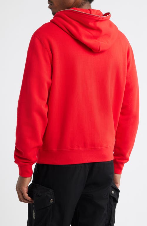 Billionaire Boys Club Curve Graphic Zip Hoodie In Red