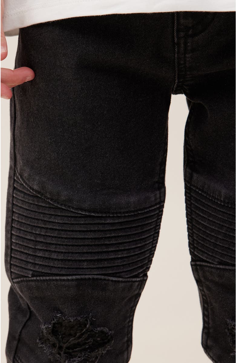 Cotton On Kids Kid's Skinny Fit Moto Jean, Alternate, color, 