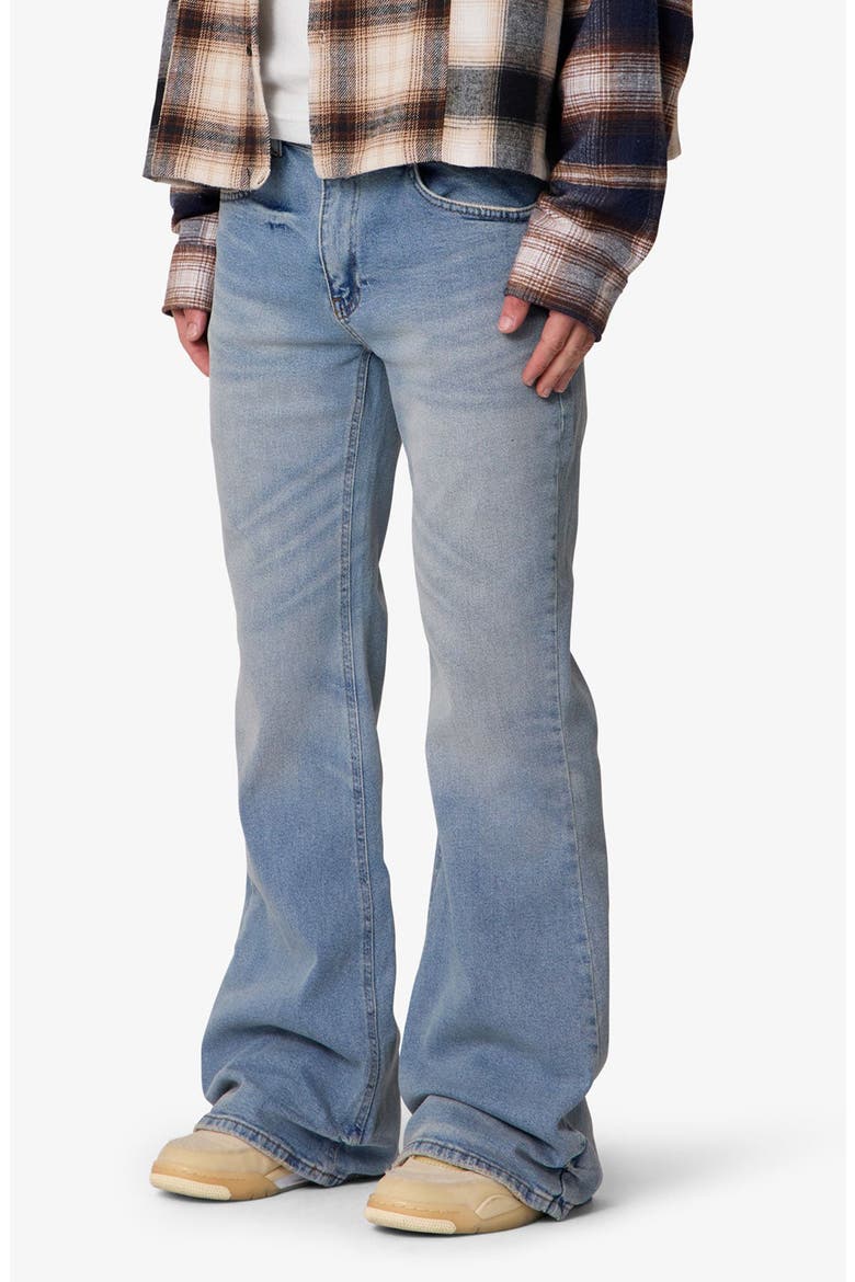 Super Flare Jeans, Alternate, color, WESTERN BLUE
