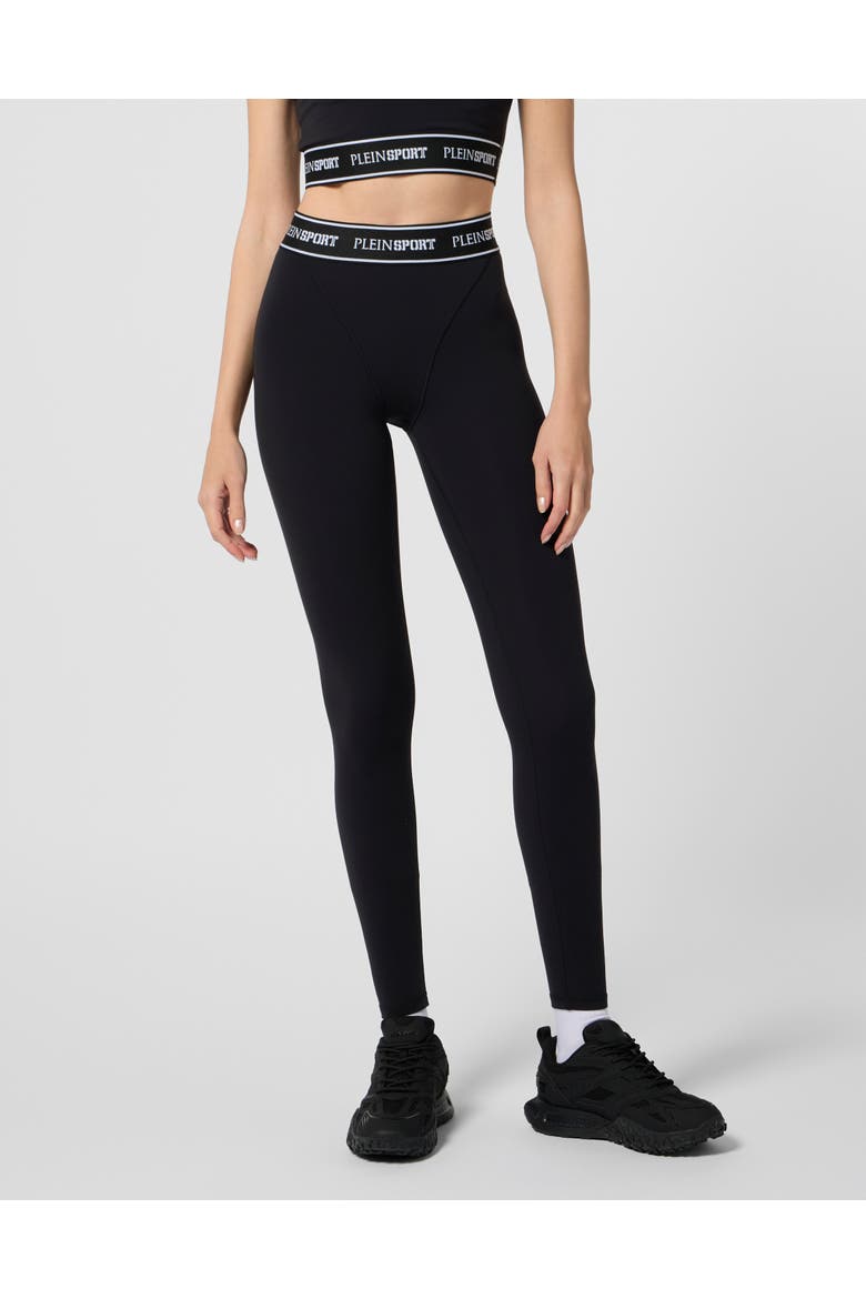 Fleece Jogging Leggings Women, Main, color, black