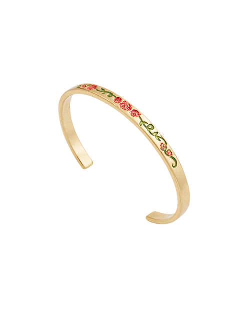 Fable England English Rose Gold Bangle In Gold