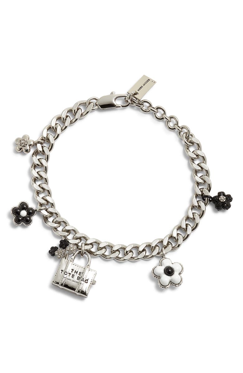 Marc Jacobs Daisy Balloon Charm Bracelet, Main, color, 