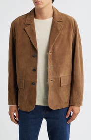 FRAME Brown Suede Blazer