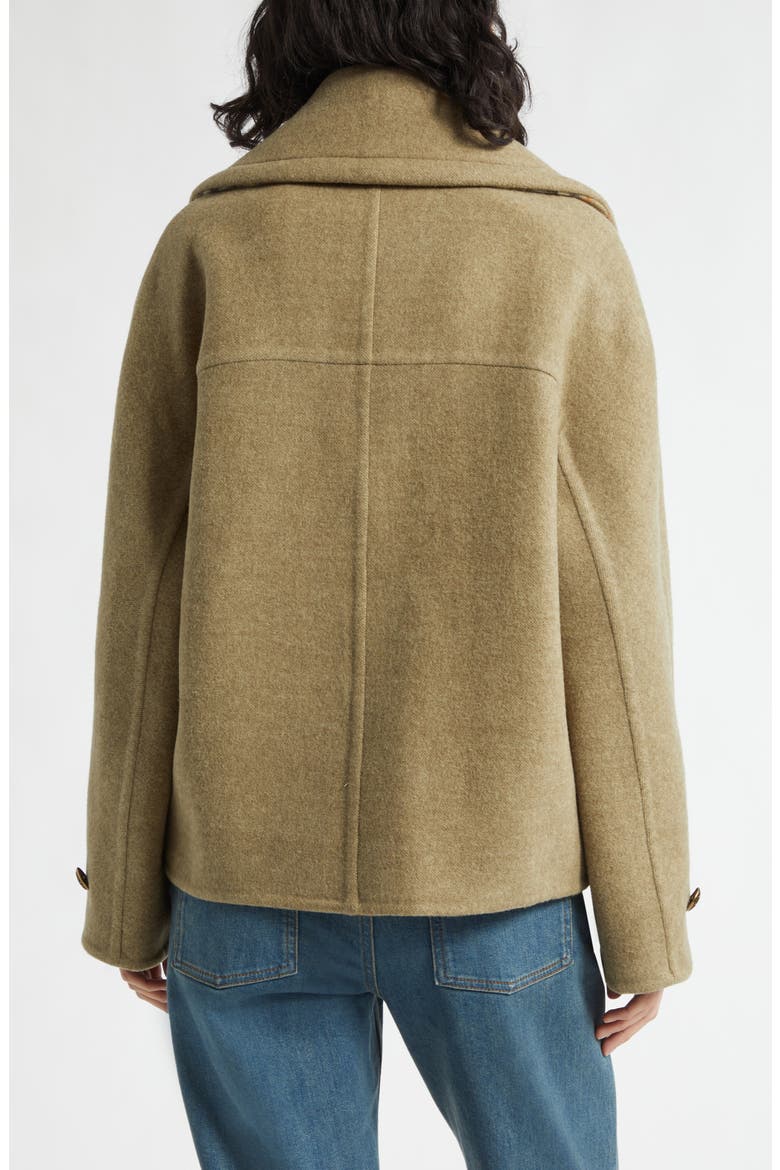 Caitlin Short Peacoat, Alternate, color, GLADE GREEN/ GLADE GREEN CHECK