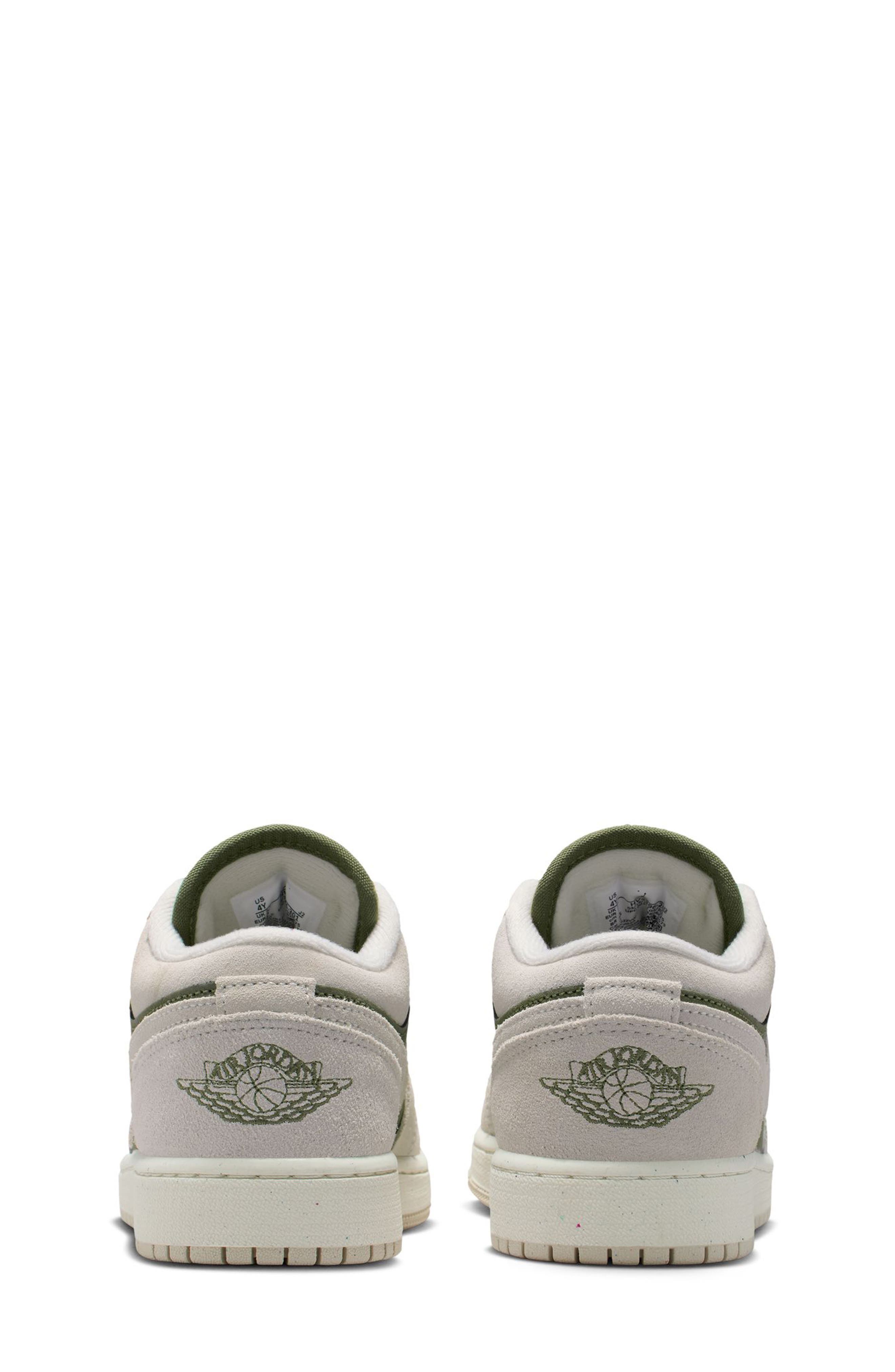 Nike Air Jordan 1 Low Sneaker, Alternate, color, 201 Mdoliv/Ltowbr