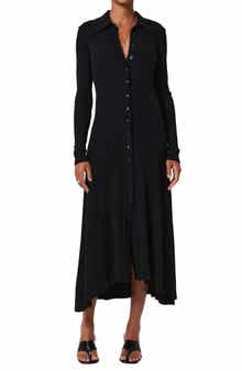 Citizens of Humanity Gila Long Sleeve Rib Polo Shirtdress