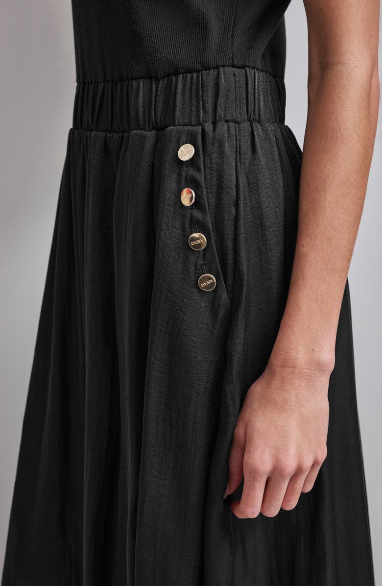 DKNY Mixed Media Maxi Dress, Alternate, color, 