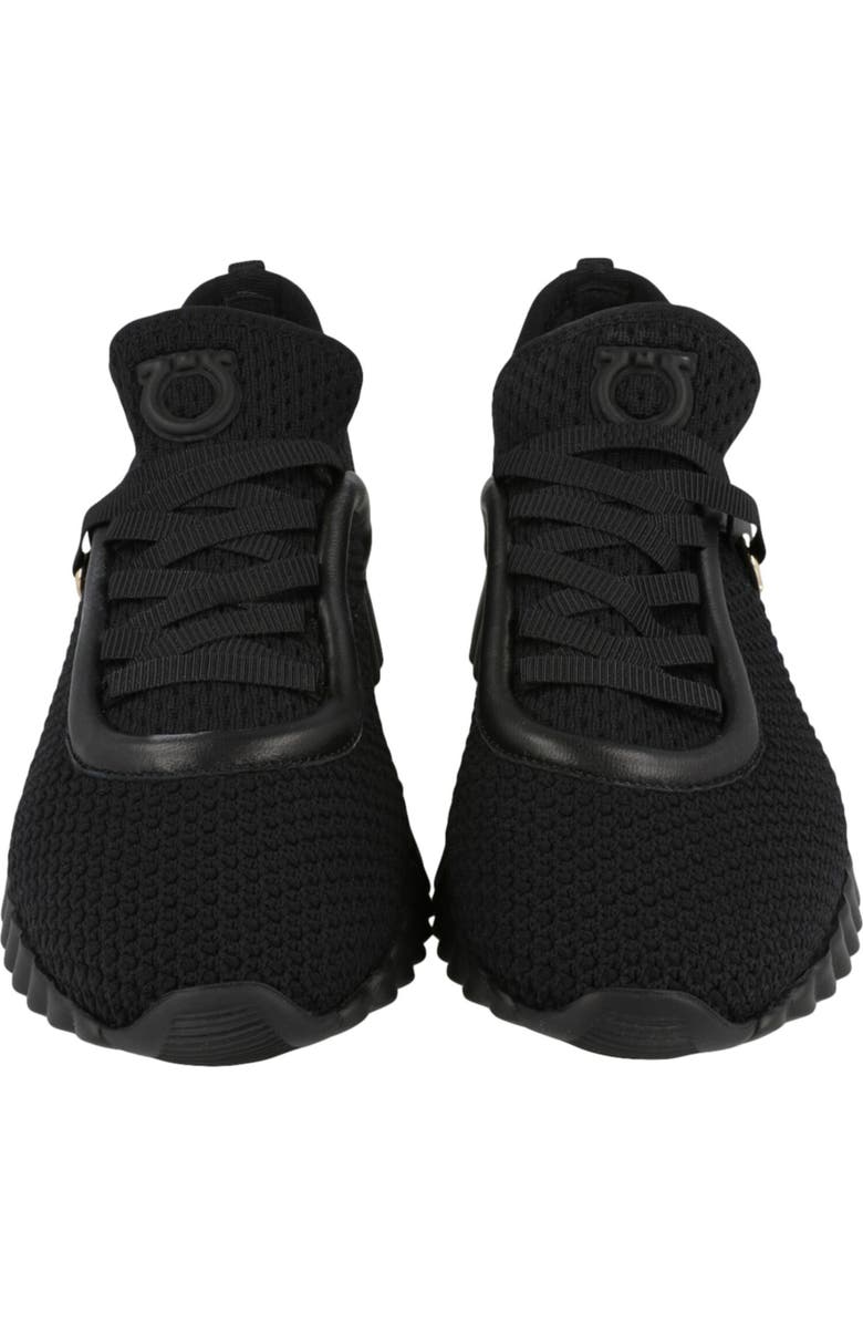 FERRAGAMO Gancini Low Top Sneaker, Alternate, color, Black