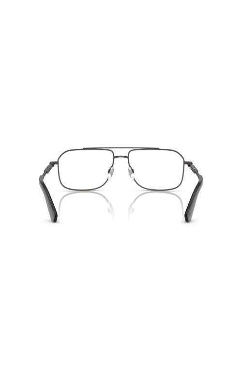 Burberry 56mm Rectangle Optical Glasses In Black