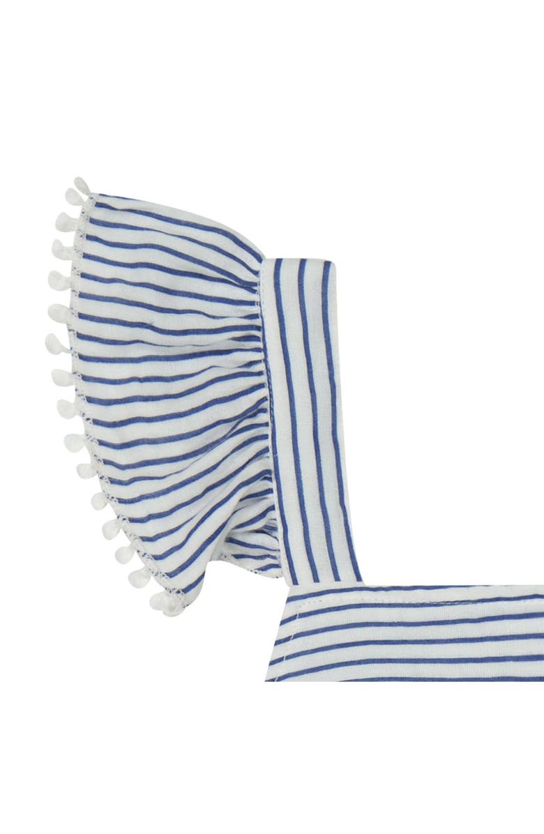 Mer St. Barth Chloe Baby Romper Marine Stripe, Alternate, color, Marine Stripe