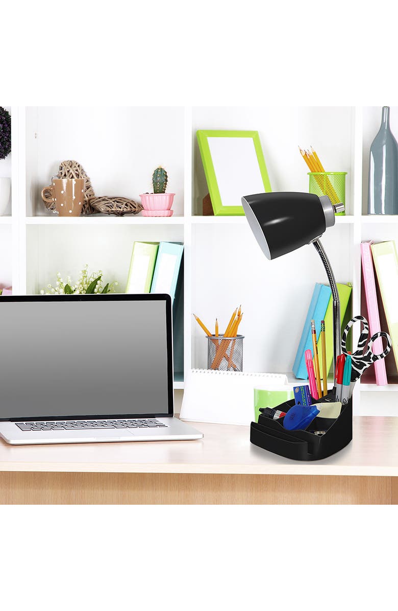 LALIA HOME Gooseneck USB Port Organizer Desk Lamp, Alternate, color, 