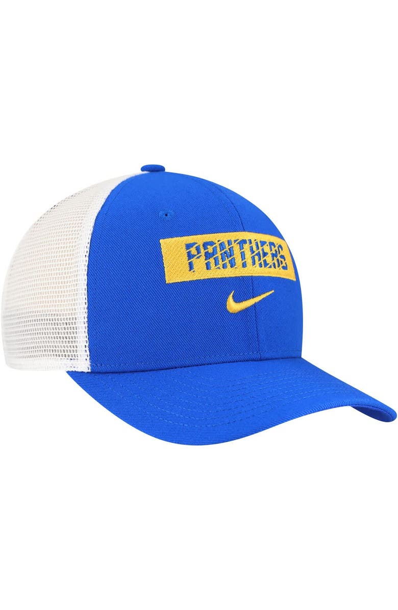 Nike Men's Nike Royal Pitt Panthers 2024/25 Sideline Rise Trucker Adjustable Hat, Alternate, color, Royal