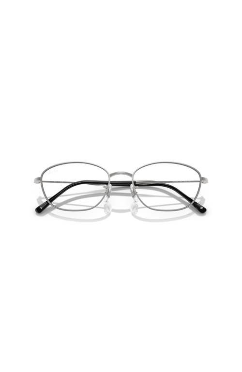 Ray Ban Ray-ban 55mm Irregular Optical Glasses In Neutral