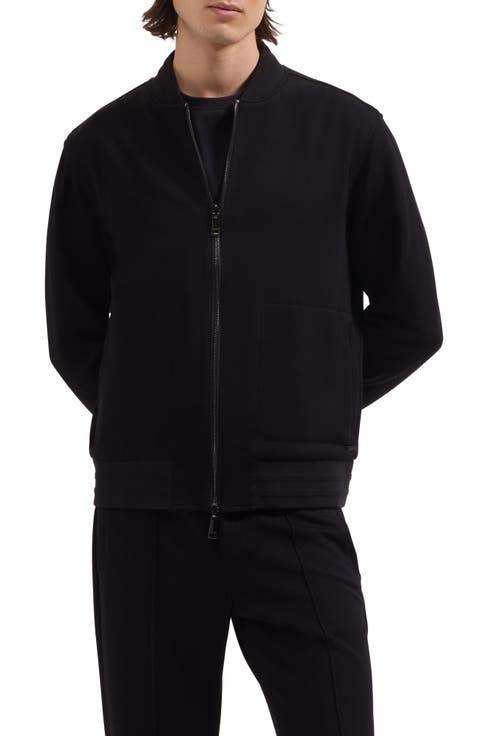 Soft Touch Knit Reversible Bomber Jacket