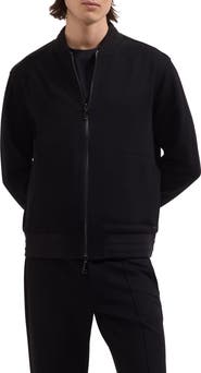 Bugatchi Soft Touch Knit Reversible Bomber Jacket
