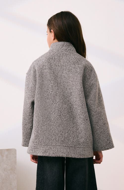 Next Kids' Stand Collar Jacket In Gray