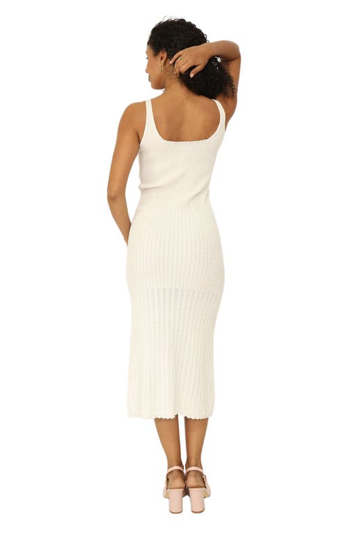 Belle & Bloom Sweet Nothings Midi Knitted Dress In White