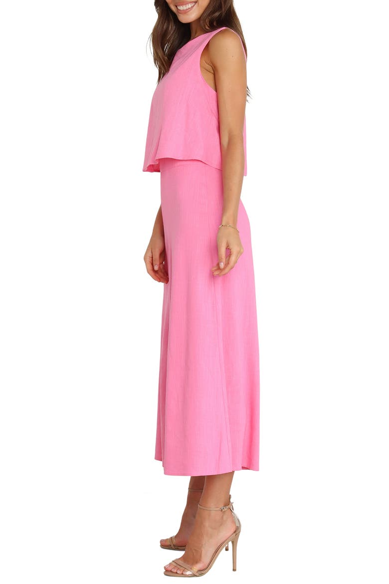 Sleeveless Popover Wide Leg Jumpsuit, Alternate, color, PINK