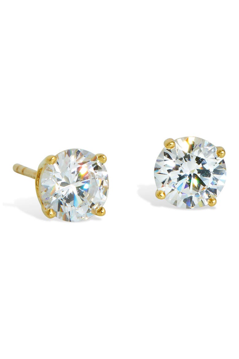 Swarovski Crystal Stud Earrings, Main, color, YELLOW