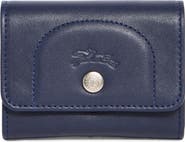 Longchamp Le Pliage Leather Flap Card Case