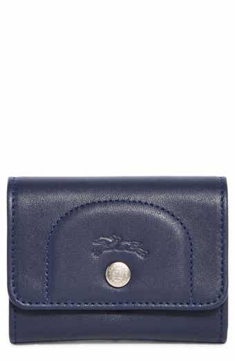 Longchamp Le Pliage Leather Flap Card Case