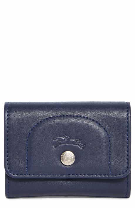 Longchamp Le Pliage Leather Flap Card Case